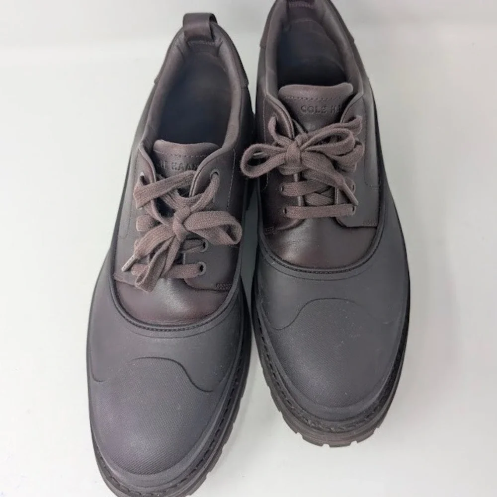 Cole Haan‎ Stratton Shroud Waterproof Oxford Brown Men's sz 12